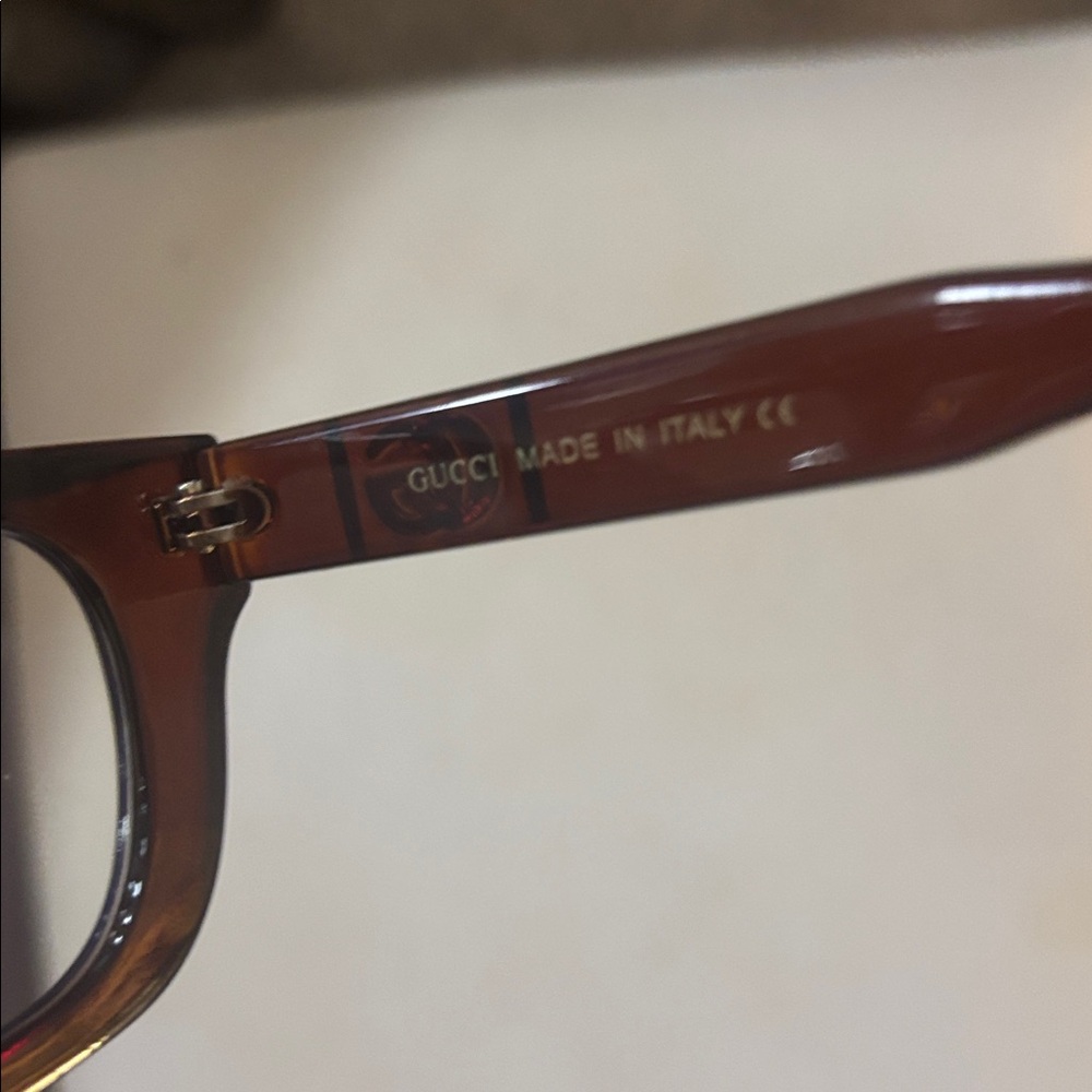 Gucci Brown Tortoiseshell Rectangular Sunglasses … - image 7